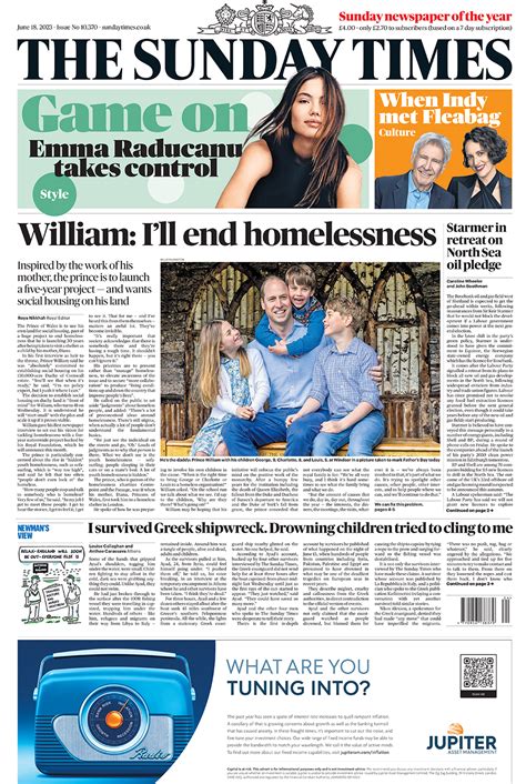 Newspaper headlines: William to end homelessness, and more Partygate revelations - BBC News