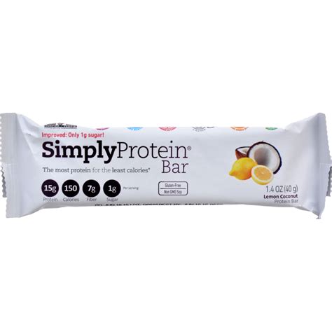 SimplyProtein - Protein Bar Lemon Coconut - 1.4 oz. - Walmart.com ...