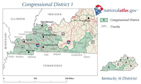 United States House of Representatives, Kentucky District 1 Map • Mapsof.net