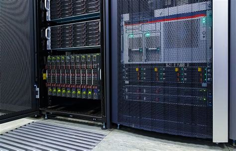 Blade Server Server Equipment Rack Data Center Closeup Stock Photo ...