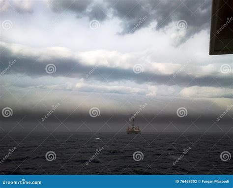 Roll Cloud 2 stock photo. Image of formed, oilrig, breezes - 76463302