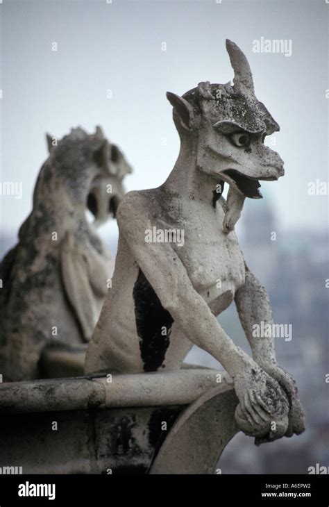 Gargoyles Notre Dame Cathedral, Paris France Stock Photo - Alamy