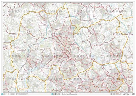 WF Postcode Map for the Wakefield Postcode Area GIF or PDF Download – Map Logic