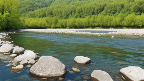 Premium AI Image | Loisach river near Kochelsee lake in Schlehdorf Germany