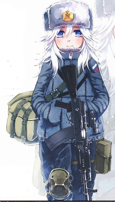 Anime Military, Military Girl, Kawaii Anime Girl, Anime Art Girl, Girls ...