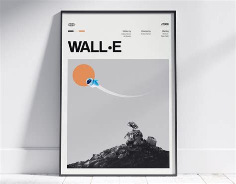 WALL-E Movie Poster, WALL-E Wall Decor, WALL-E Poster Print, Vintage ...