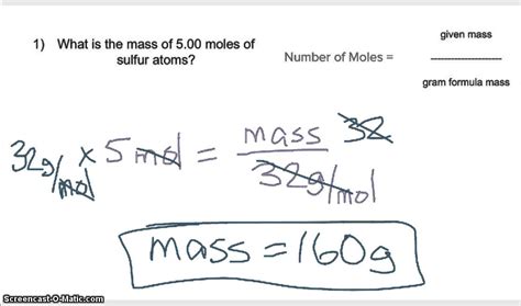 How To Convert Molar Mass To Moles