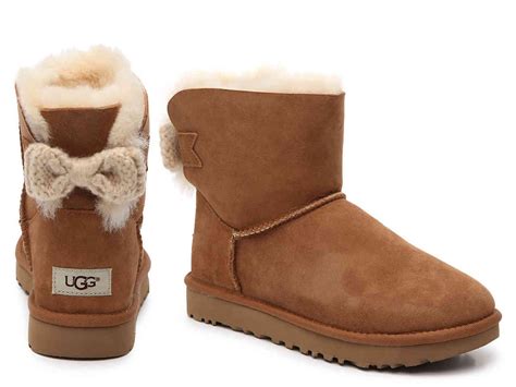 Lyst - Ugg Mini Bailey Knit Bow Bootie in Brown