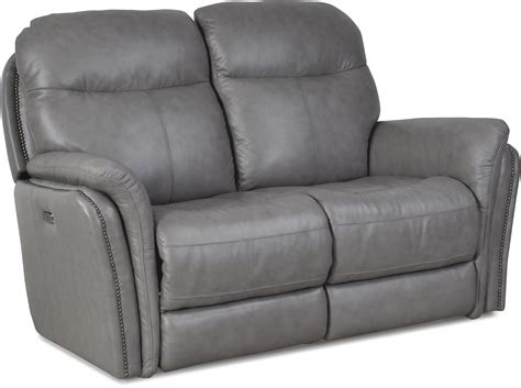 Gray Leather-Match Power Reclining Sofa & Loveseat - Graham | RC Willey ...