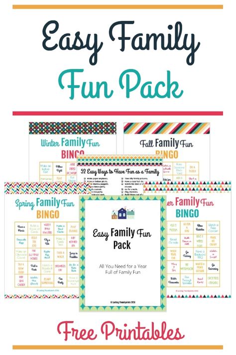 Easy Family Fun Pack - Activities for the Whole Year!