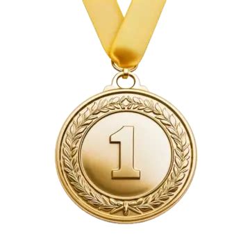 Gold Champion Medal White Background, 3d, Clipart, Gold Medal PNG Transparent Image and Clipart ...