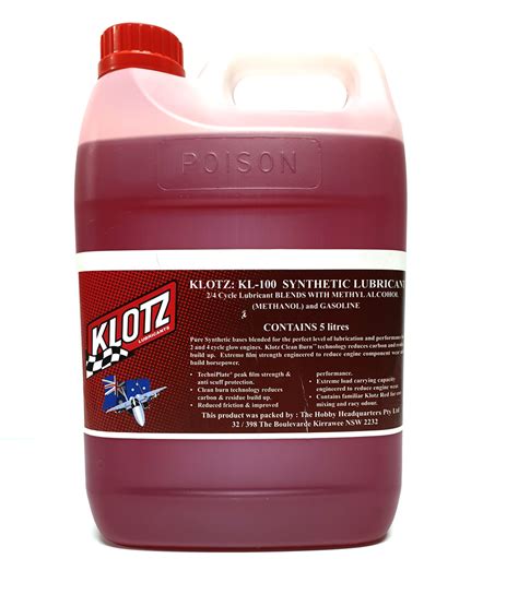 Klotz: KL-100 Synthetic 2/4 Stroke Oil 5L (PICK UP ONLY) - KLOTZ