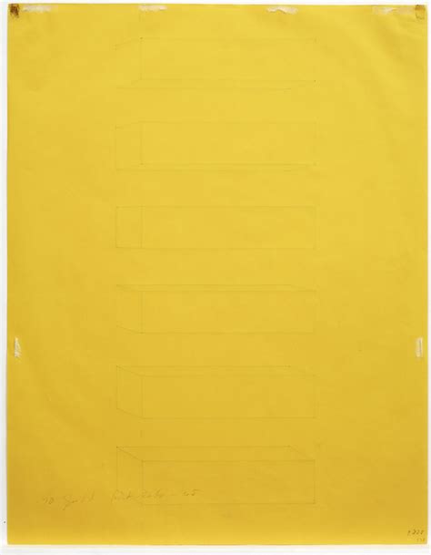 Donald Judd - Working Papers: Donald Judd Drawings, 1963 - 93 - London ...