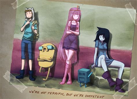 Adventure Time, Marceline the vampire queen, Jake the Dog, BMO, Finn the Human, Princess ...