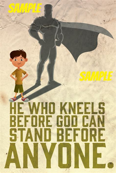 He Who Kneels Prayer Poster – Deeper KidMin