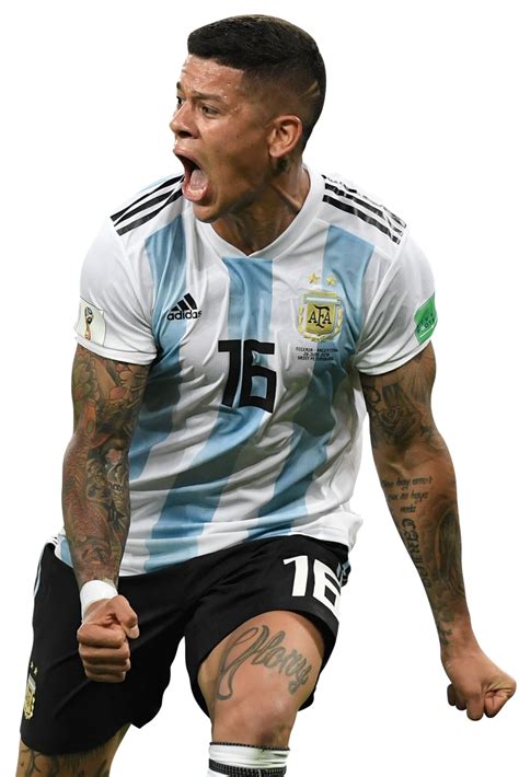 Marcos Rojo Argentina football render - FootyRenders