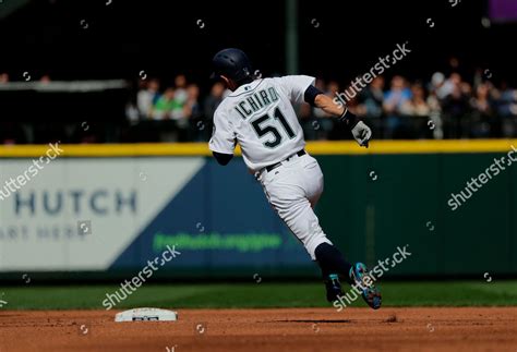 Seattle Mariners Ichiro Suzuki Runs Bases Editorial Stock Photo - Stock ...