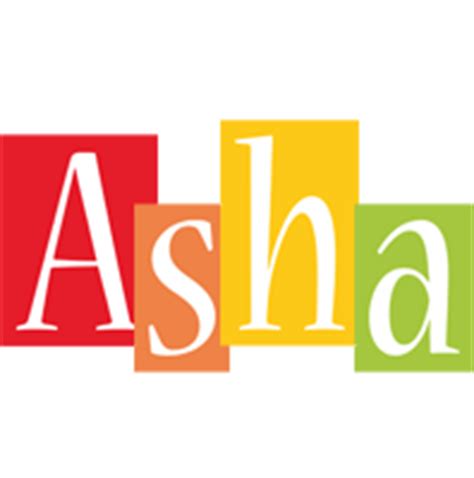 Asha Logo | Name Logo Generator - Smoothie, Summer, Birthday, Kiddo, Colors Style