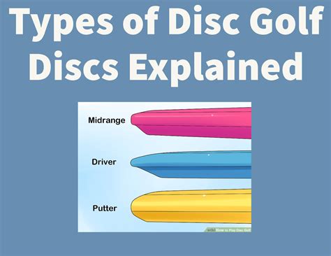 Types Of Disc Golf Discs