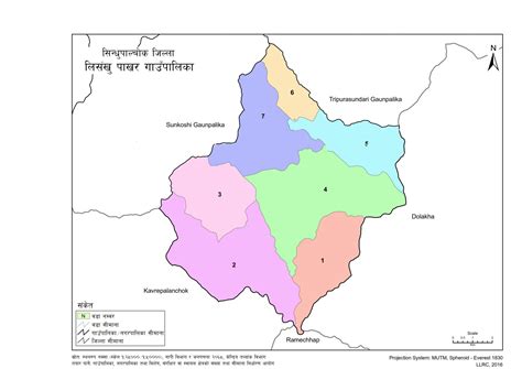 Map of Lisankhu Pakhar Rural Municipality, Sindhupalchok, Nepal – Nepal Archives