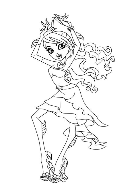 Free Printable Monster High Coloring Pages for Kids