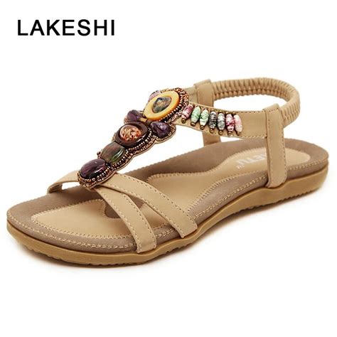 Women Sandals Summer Beach Sandals Flip Flops Bohemian Women Shoes ...