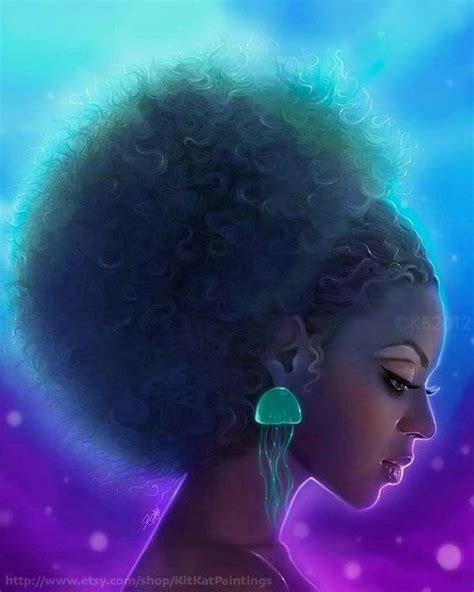 55 Amazing Black Hair Art Pictures and Paintings | Black women art ...