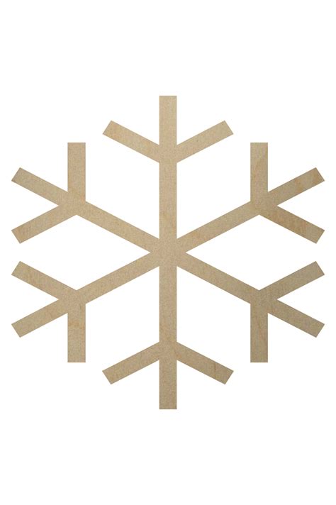 Wooden Snowflake Shape | Wooden Snowflake Cutout