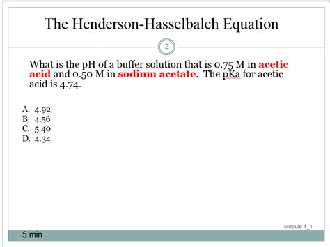 Solved: The Henderson-Hasselbalch Equation What Is The PH ... | Chegg.com