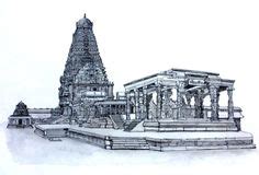 Image result for tamilnadu temple pen drawing | Perspective drawing architecture, Ancient indian ...