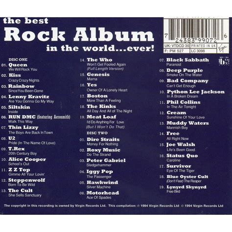 The best rock album (in the world...ever) by Various Artists, CD x 2 ...