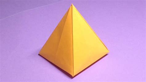 How To Make A Mini Pyramid Out Of Paper - Origami