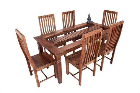 Buy 8 Seater swingo dining table with zernal wooden chair | Dining Room ...
