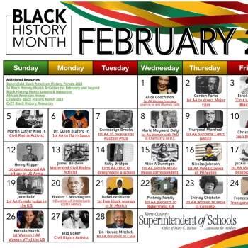 2023 Black History Month Calendar_Public :: Resources :: California Educators Together