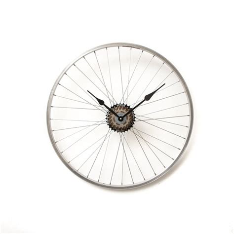 Bicycle Wheel Clock Bicycle Wall Clock Large Wall Clock | Etsy