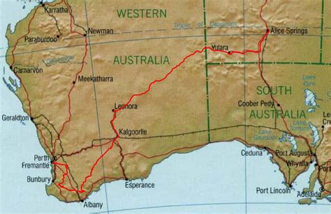 Susi & Ruedi on tour; Australia 2006; Alice Springs - Great Central Road - Gwalia - Kalgoorlie