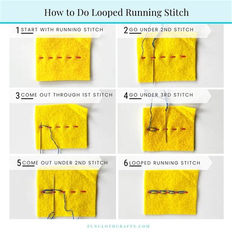 The Complete Guide on How to Do Running Stitch Embroidery [Tutorial] | Fun Cloth Crafts - Felt ...