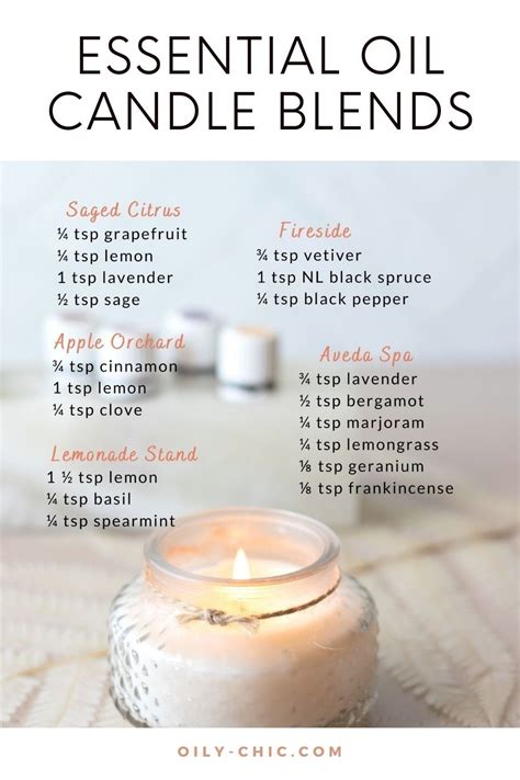 Essential Oil Candle Blends | Essential oil candle blends, Essential ...