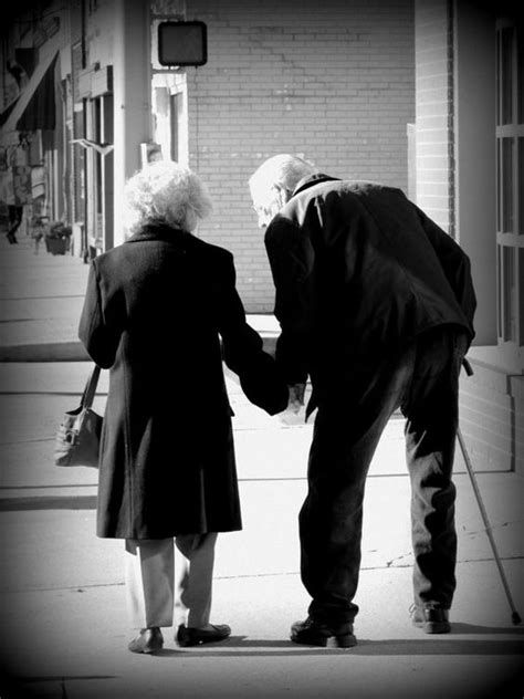 Still In Love Photograph Older Couple Holding Hands Black and White ...