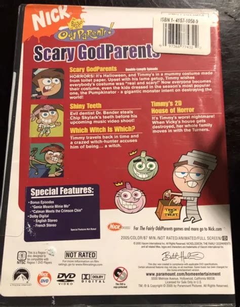 NICKELODEON FAIRLY ODD Parents DVD - Scary Godparents Halloween $13.73 ...