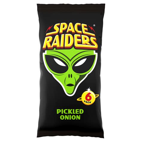 Space Raiders Pickled Onion Multipack Crisps 6 Pack | Multipack Crisps | Iceland Foods