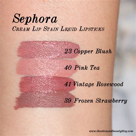 Sephora liquid lipstick swatches - Keene Sephora Cream Lip Stain ...