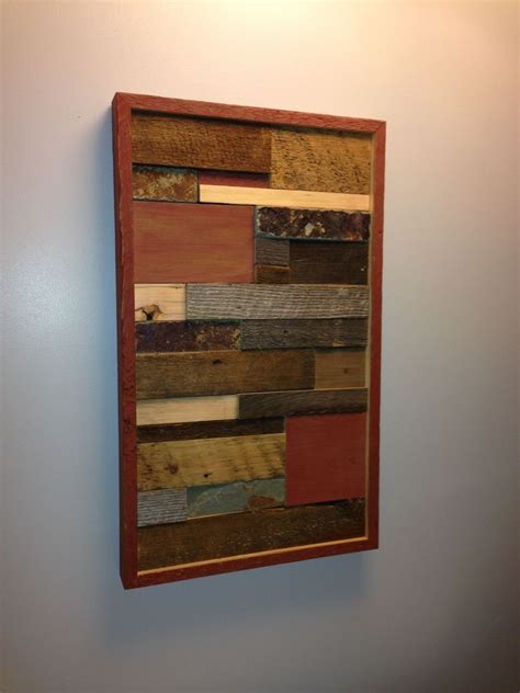 Hand Made Barnwood Wall Art With Tile Accent by Ore Dock Design ...