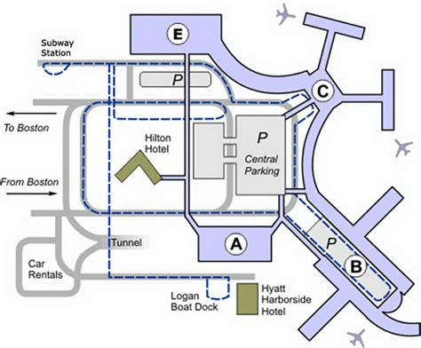 Boston Airport Terminal Map