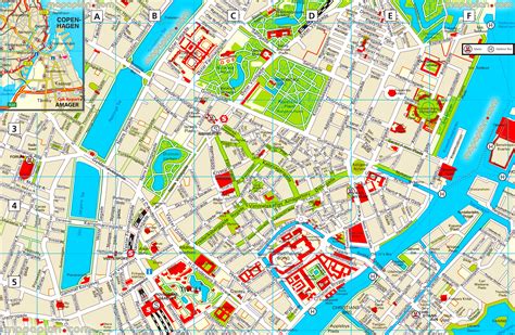 Cartes et plans détaillés de Copenhague