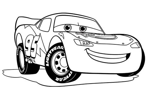 Movie Cars Free Coloring Pages