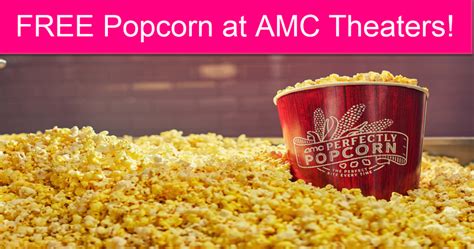 Completely FREE Popcorn at AMC Theaters! - Free Samples By Mail