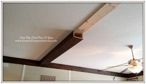 How We Made Our DIY Wood Beams | Farm house living room, Diy ceiling ...