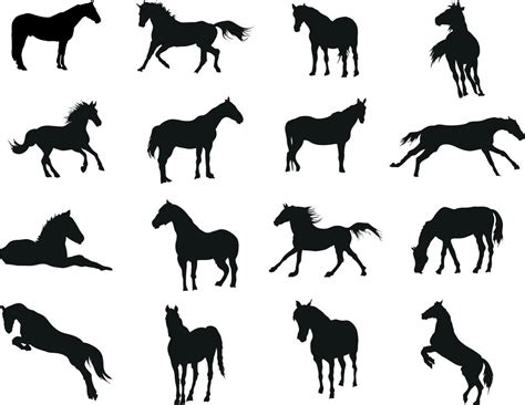 Horse Silhouette Vector Art, Icons, and Graphics for Free Download