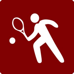 Hotel Icon Tennis Clip Art - Red/white Clip Art at Clker.com - vector clip art online, royalty ...